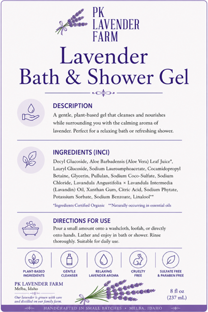 Lavender Bath & Shower Gel