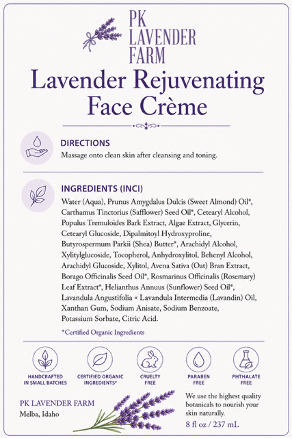 Lavender Rejuvenating Face Creme