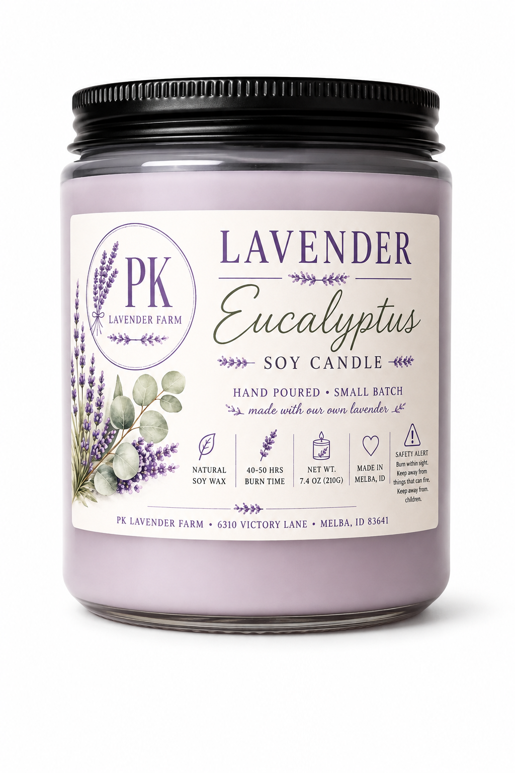 Lavender Eucalyptus Candle