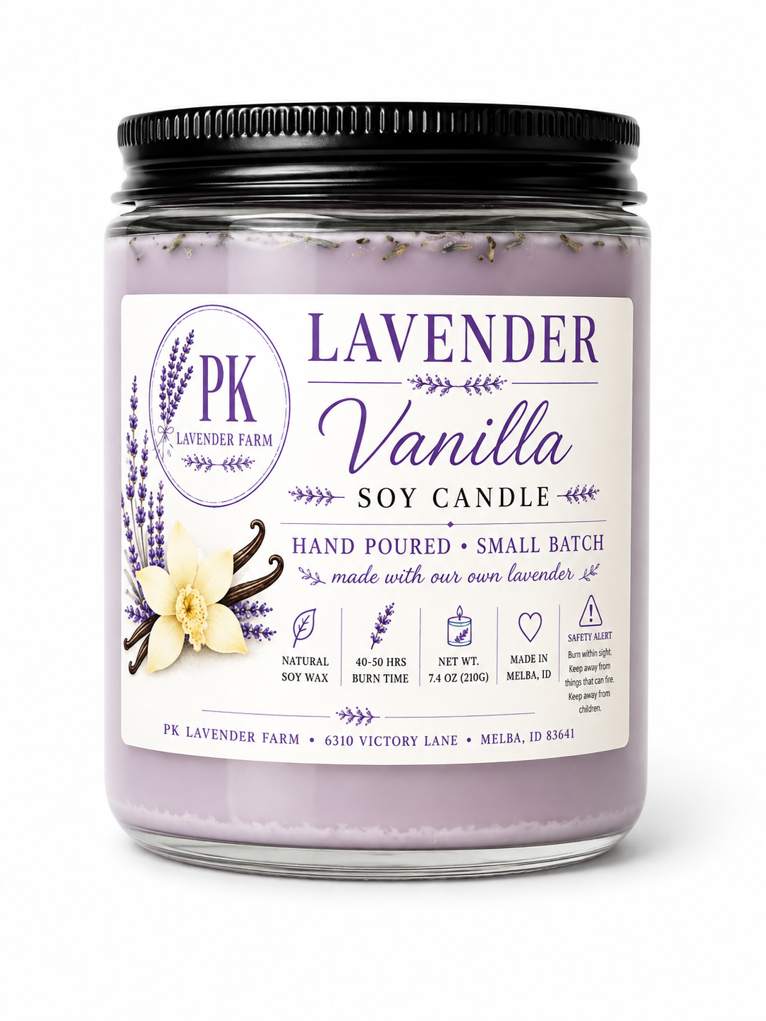Lavender Vanilla Candle